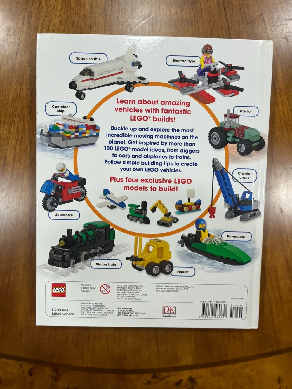 Lego Amazing Vehicles Book - Yellow/Blue/Red/Green